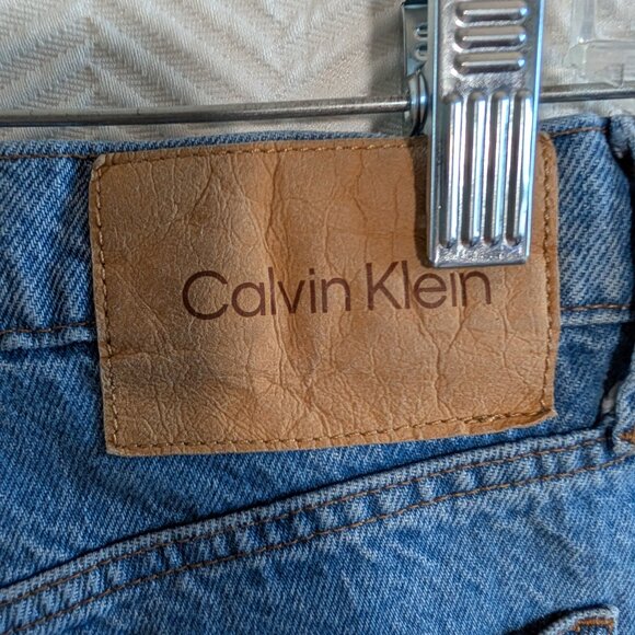 Calvin Klein Men’s Standard Straight Blue Jeans W28 L32 Button Fly Classic Denim - Picture 9 of 11